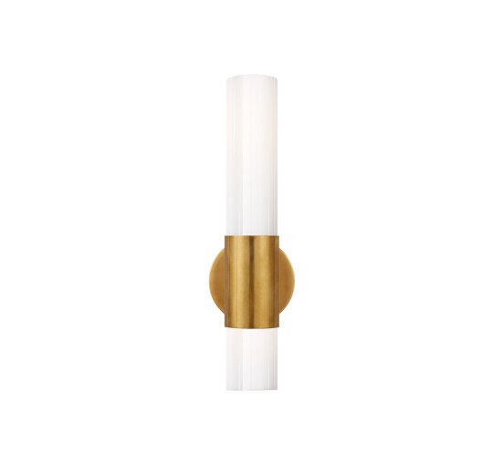null - Penz Medium Cylindrical Sconce Antique Brass