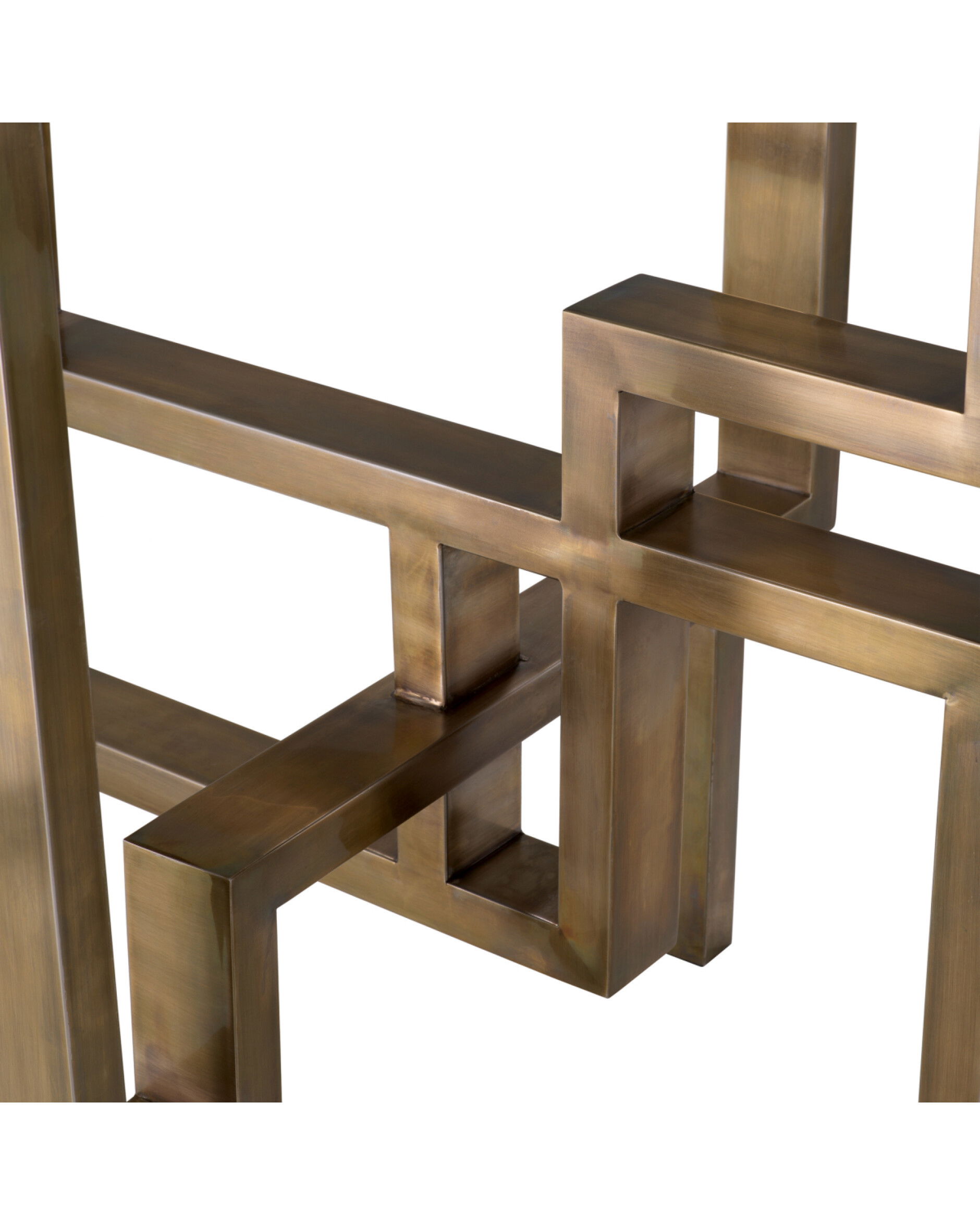 Gee Side Table Antique Brass