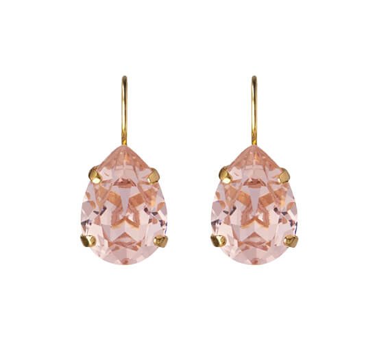 Vintage Rose - Mini Drop Clasp Earrings Crystal