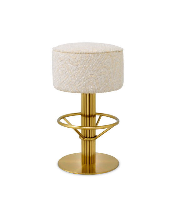 carleton barstol cream/mässing