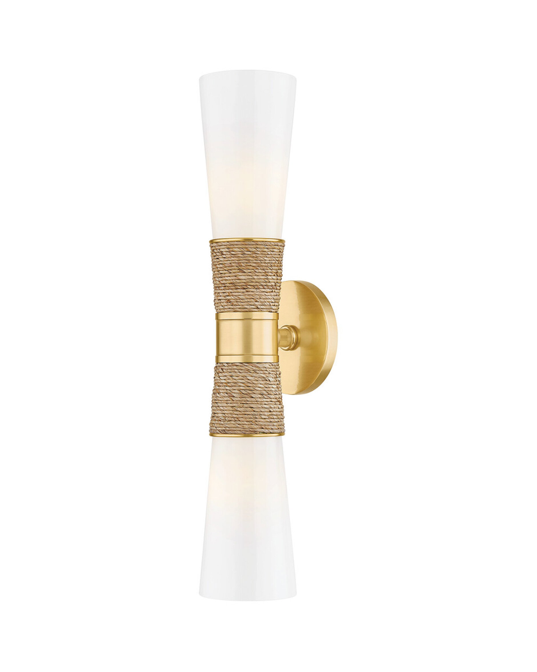 Mica vegglampe antikk messing