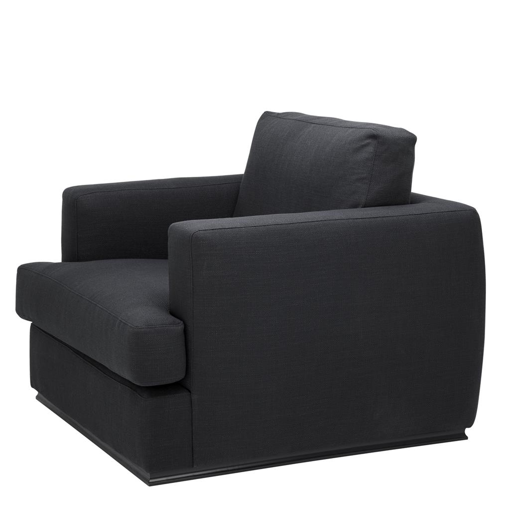 Hallandale fåtölj panama black OUTLET