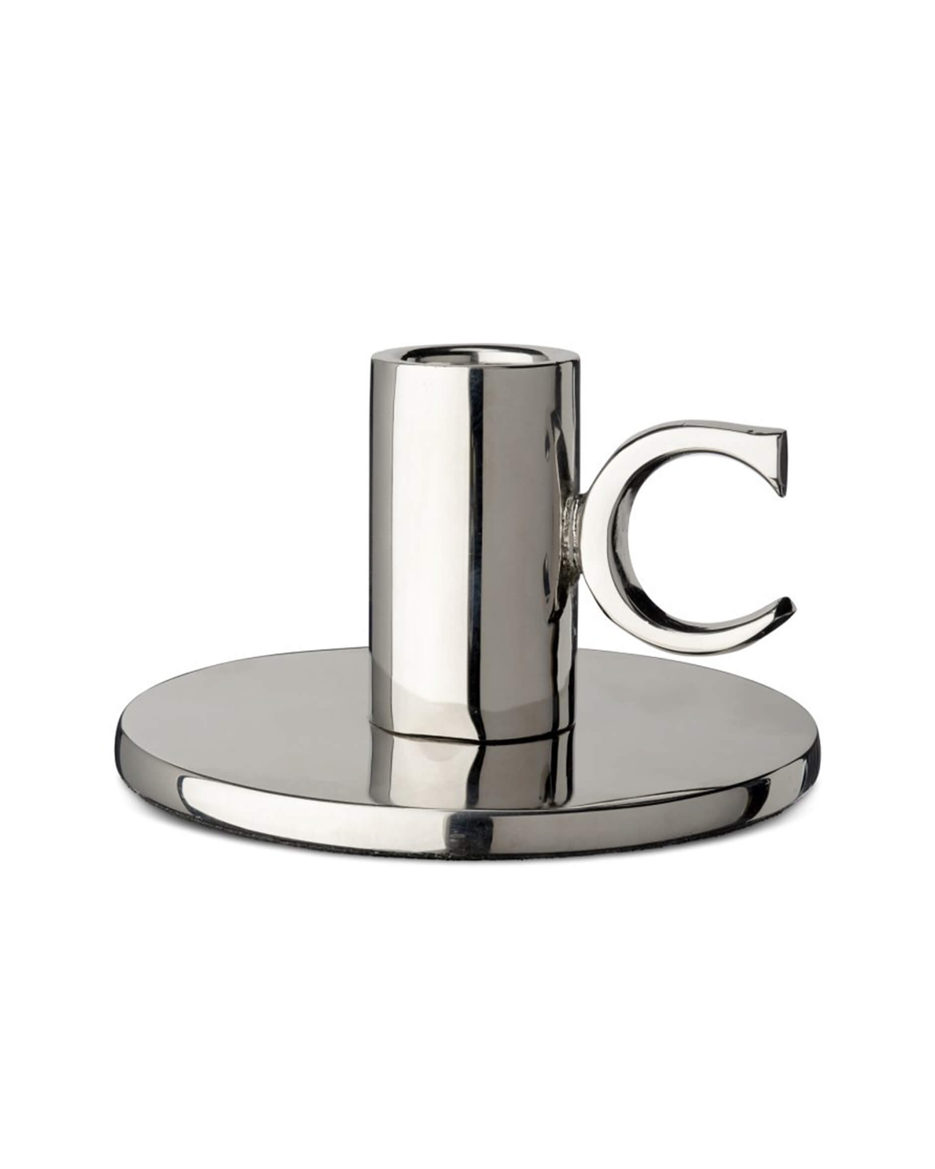 Monogram ljusstake nickel OUTLET