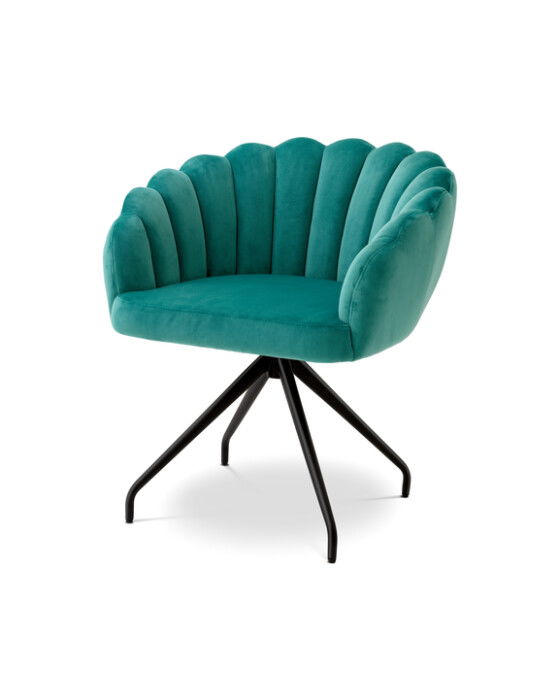 Luzern matstol savona turquoise velvet