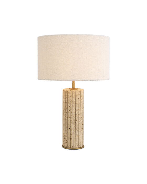 Giova bordslampa travertine