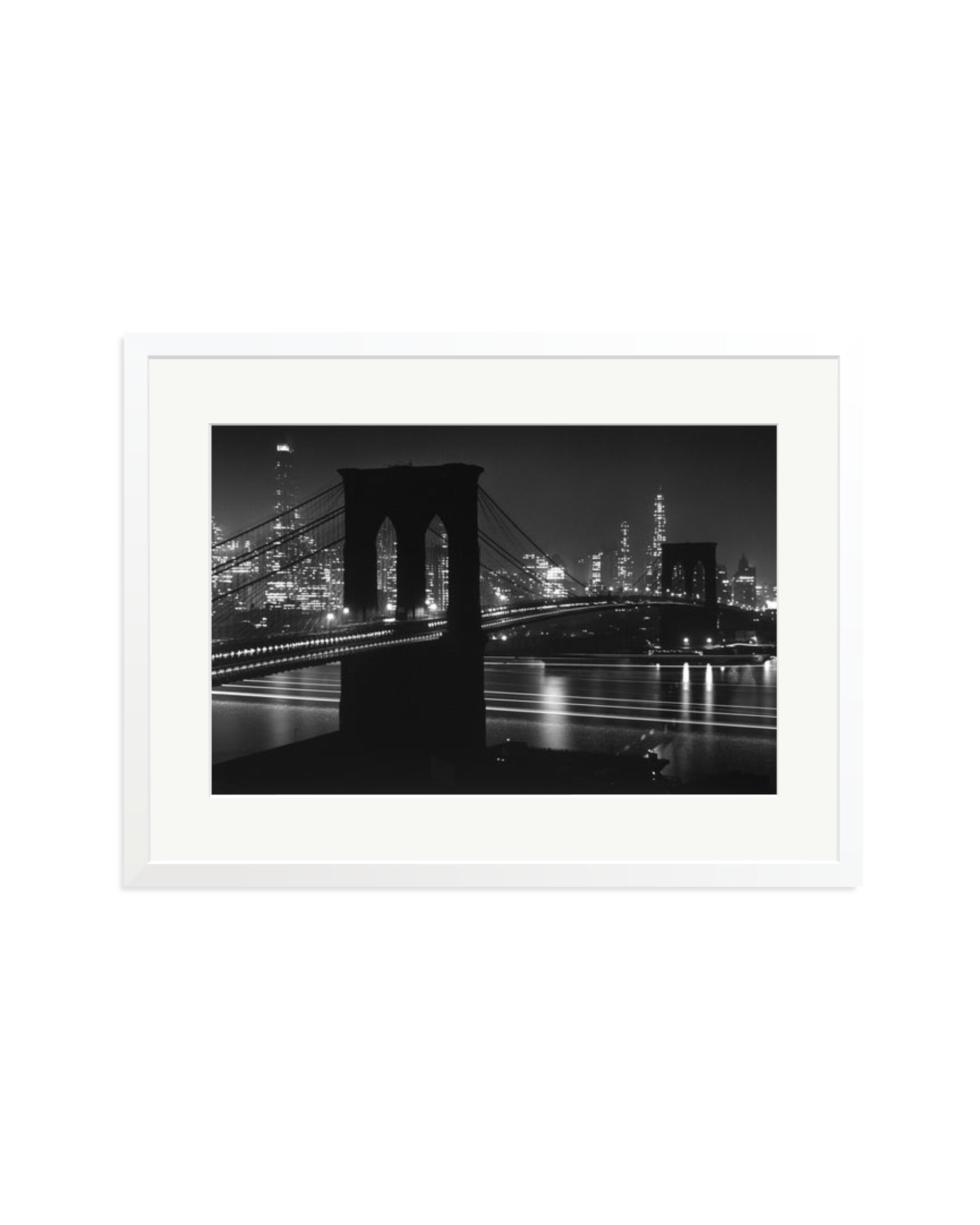 Brooklyn Bridge at Night White / XL