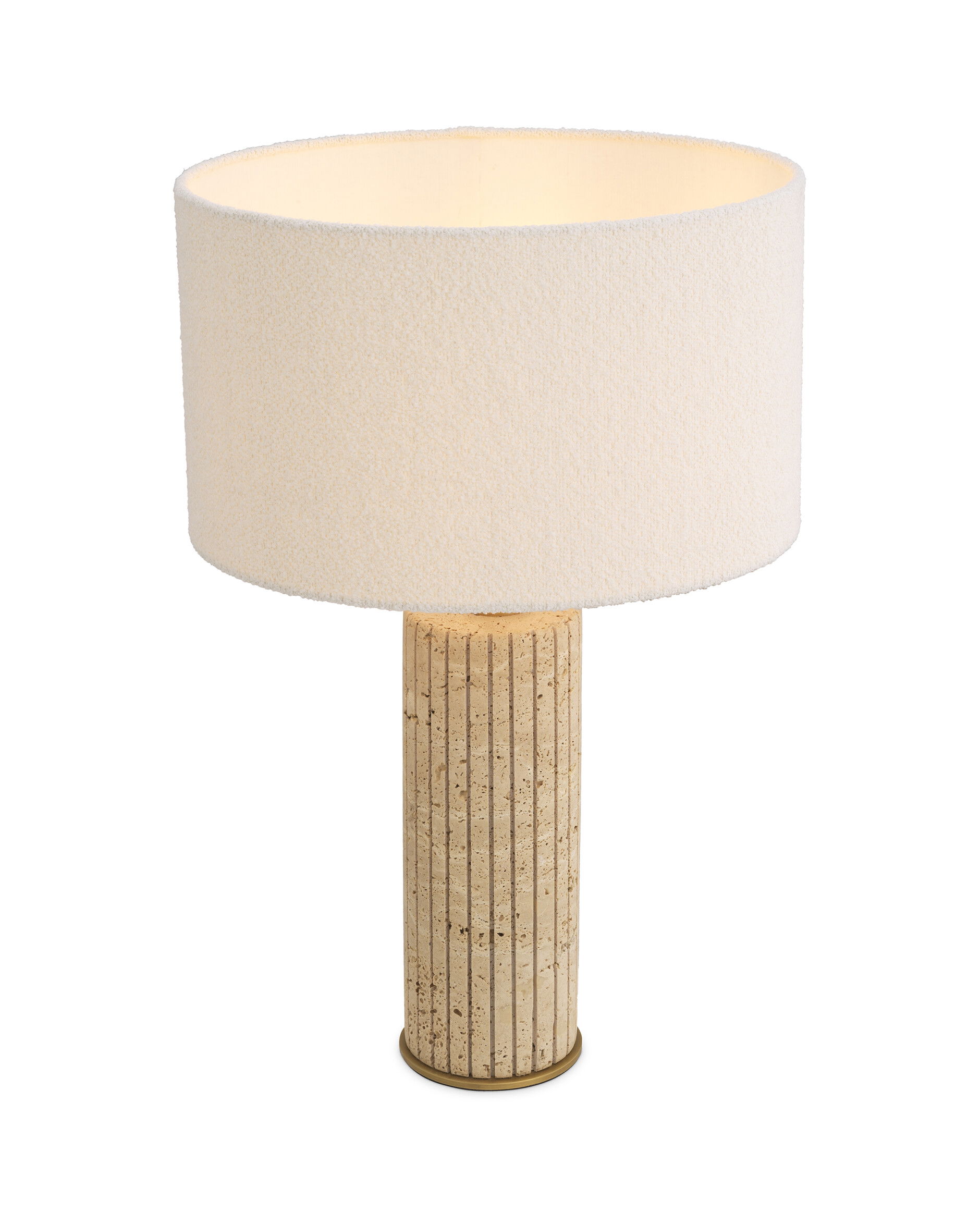 Giova bordslampa travertine