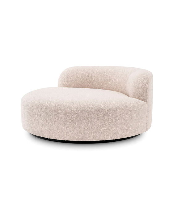 Björn sofa rund bouclé cream
