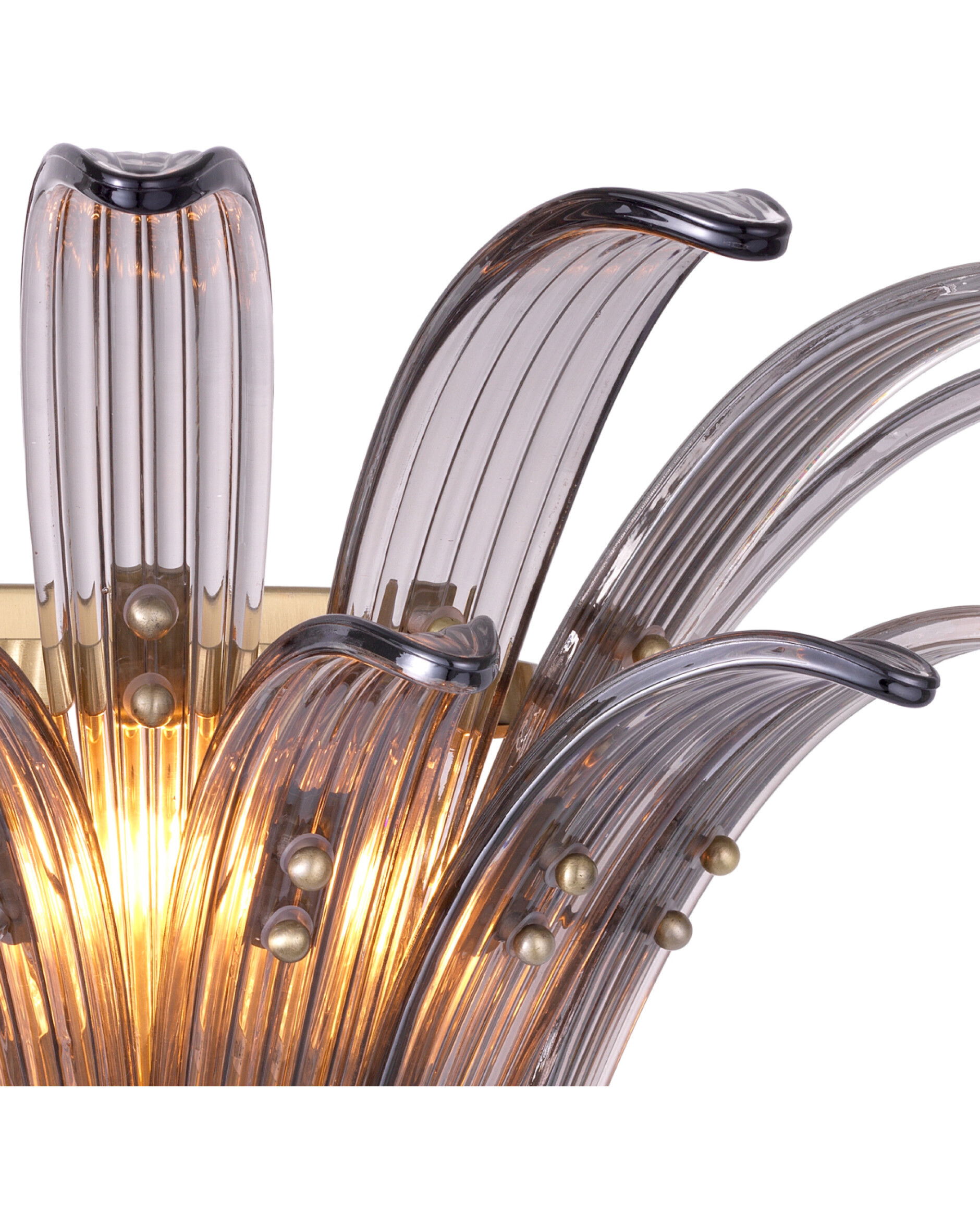 Italo vägglampa borstad mässing