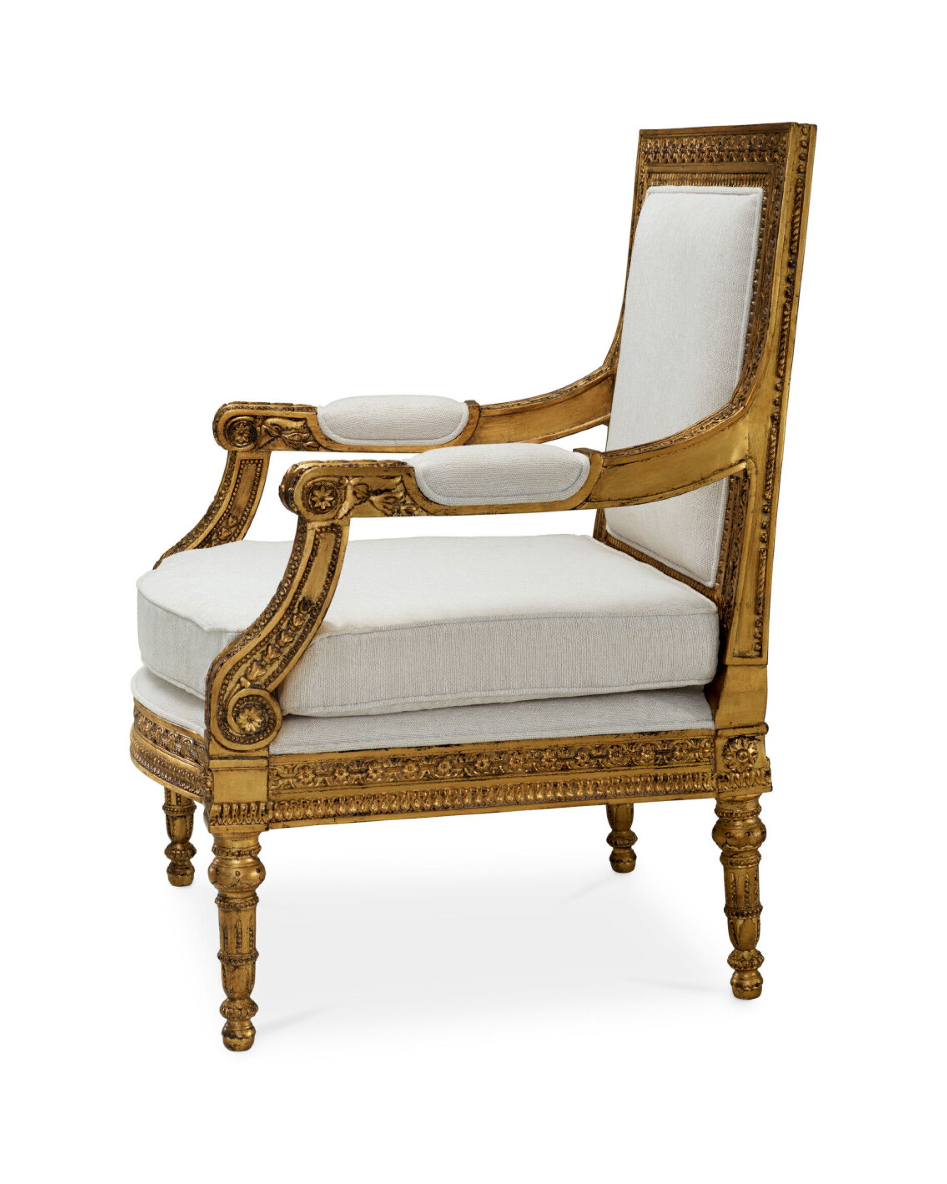 Louis fauteuil goud/sentier cream