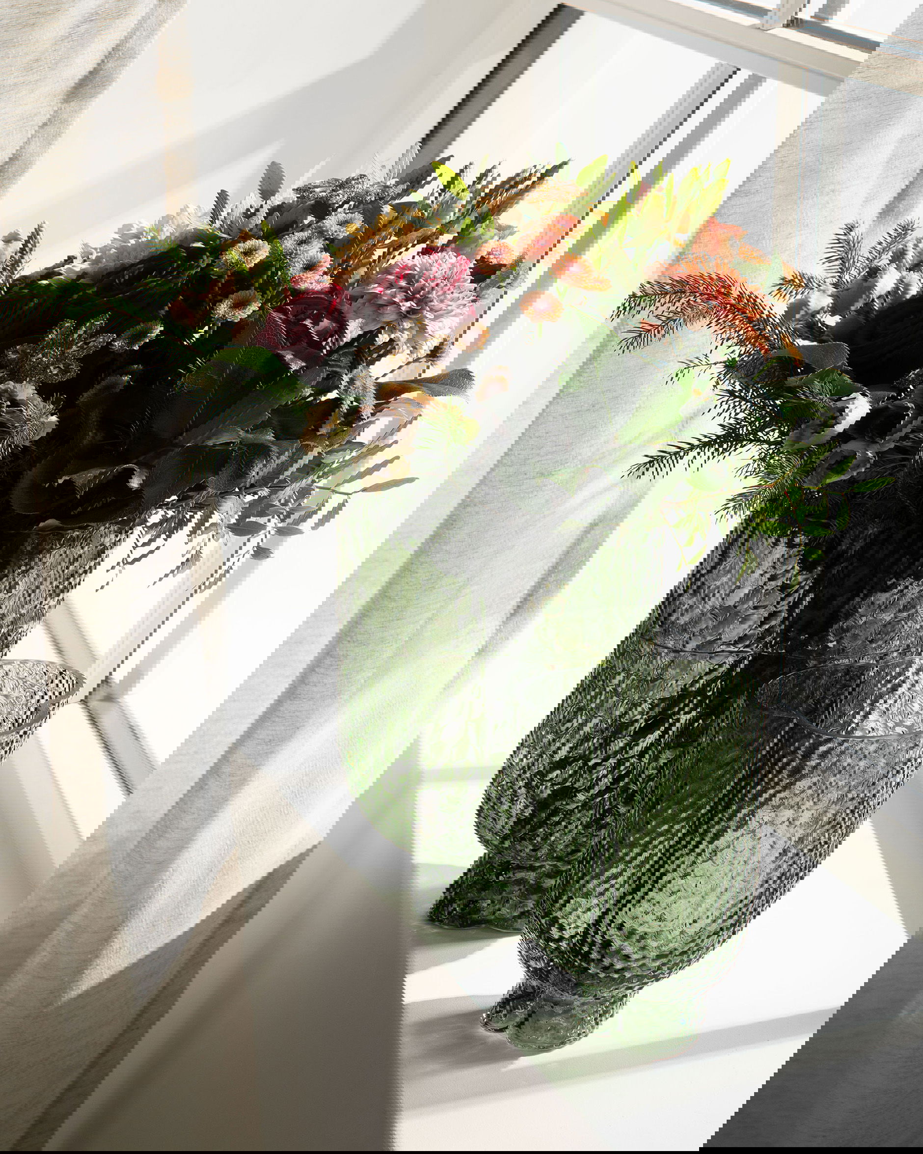 Juniper glazen vaas groen