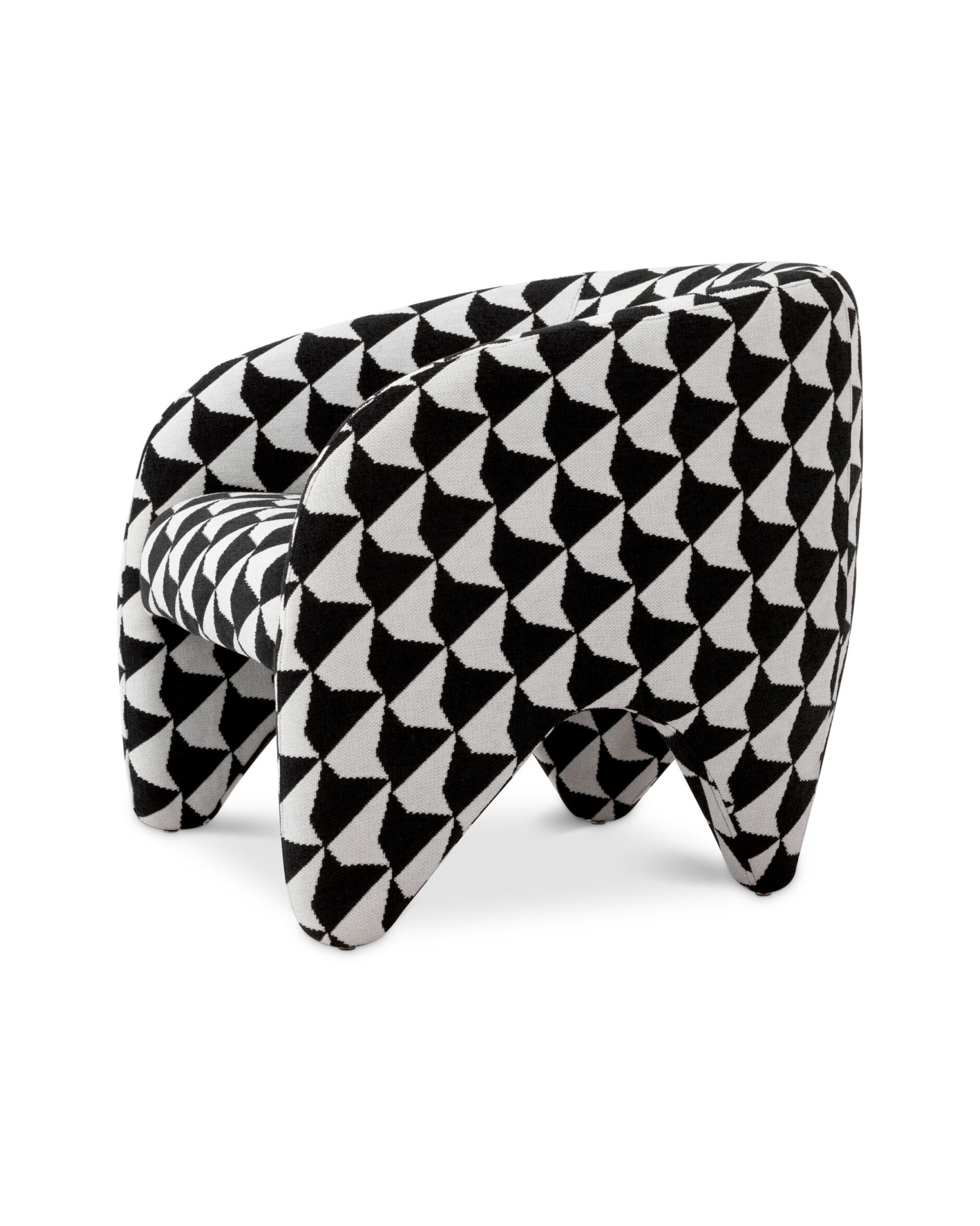 Toledo fåtölj zenith black and white