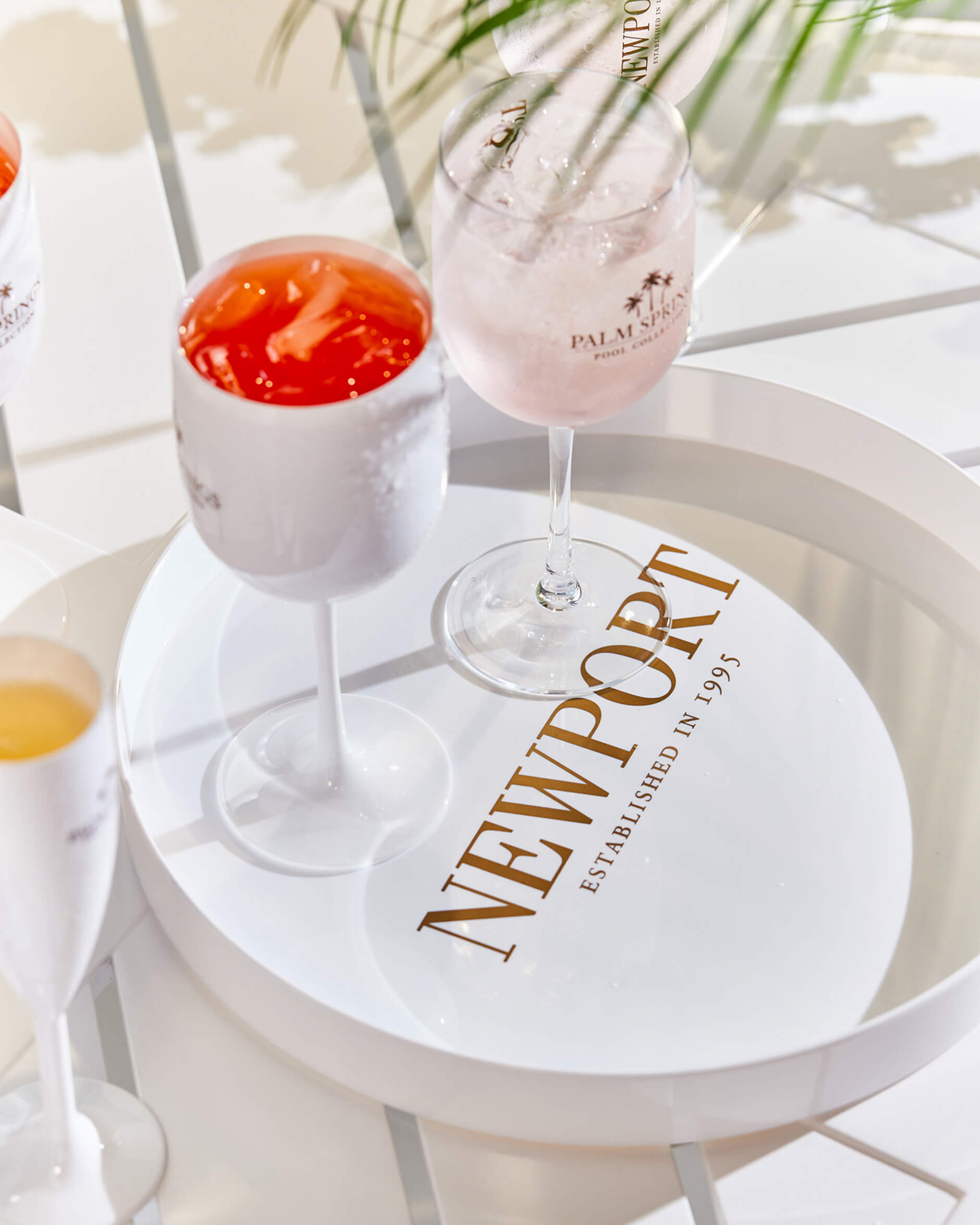 Palm Springs serveringsbricka vit