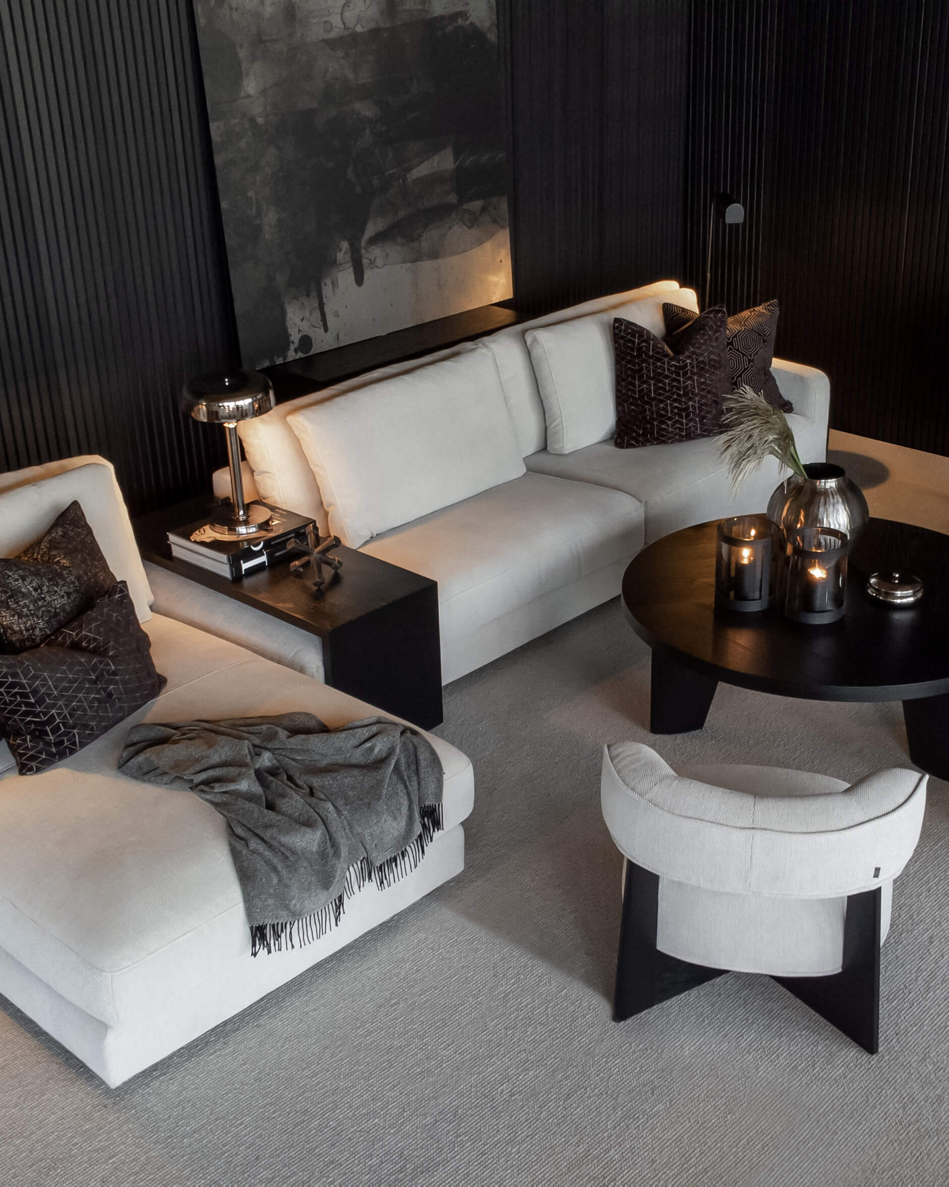 Armando bordslampa svart nickel