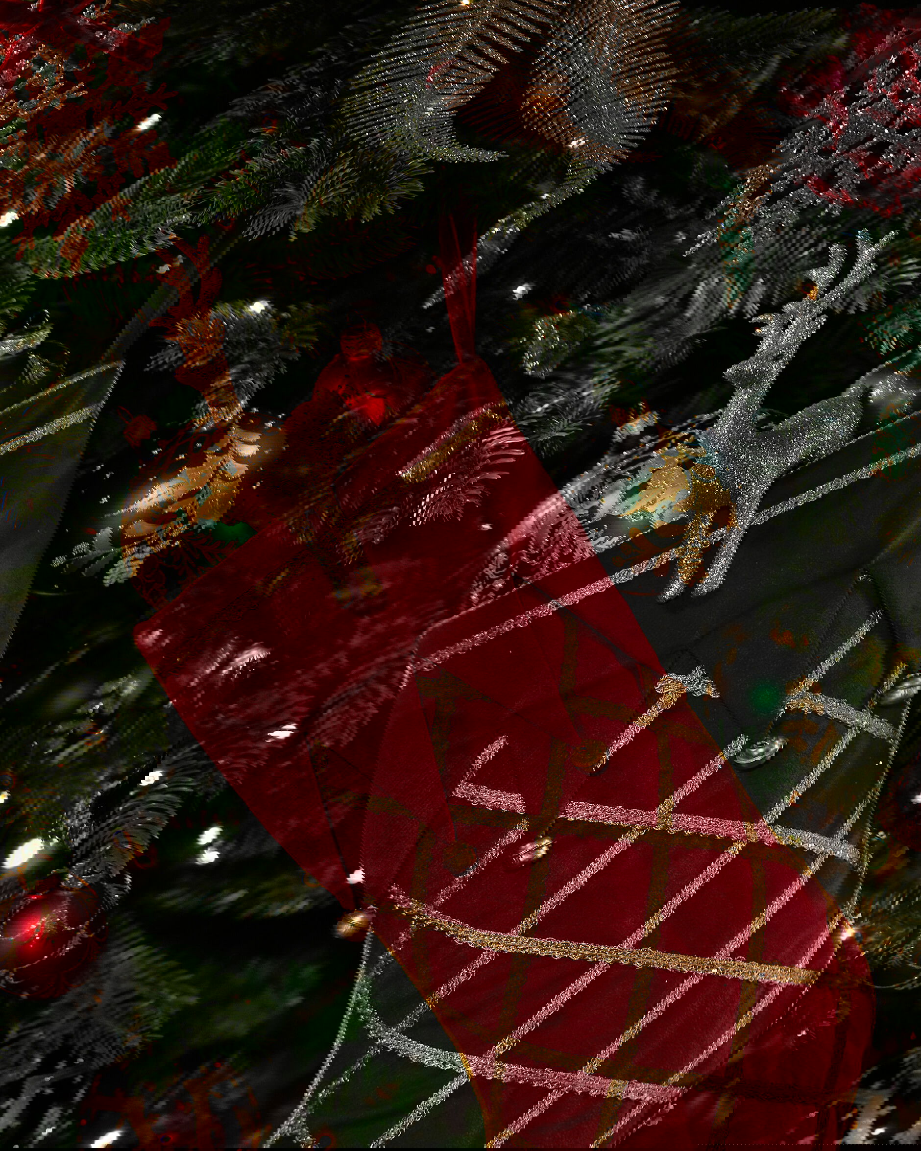 Regency julstrumpa röd