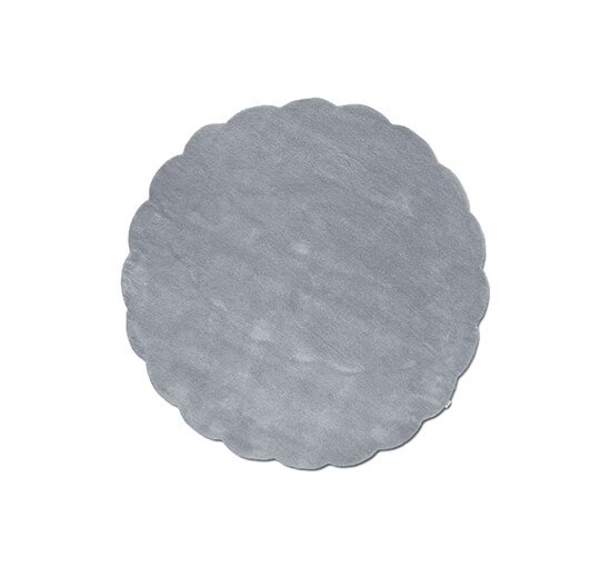 Blue - Shell Rug Round Pink