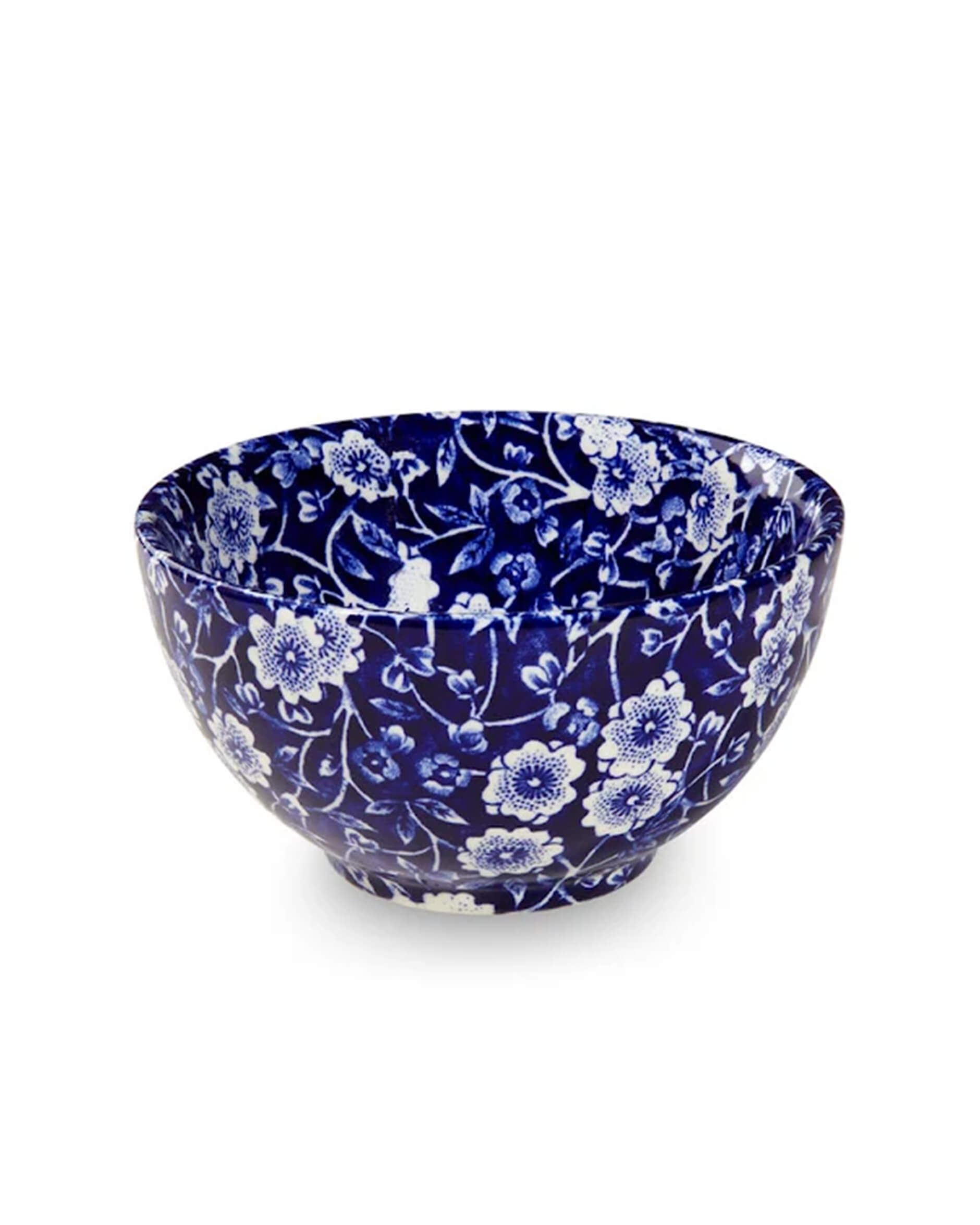 Blue Calico sockerskål vit/blå