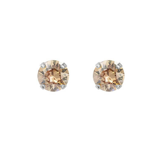 null - Classic Stud Earrings crystal rhodium