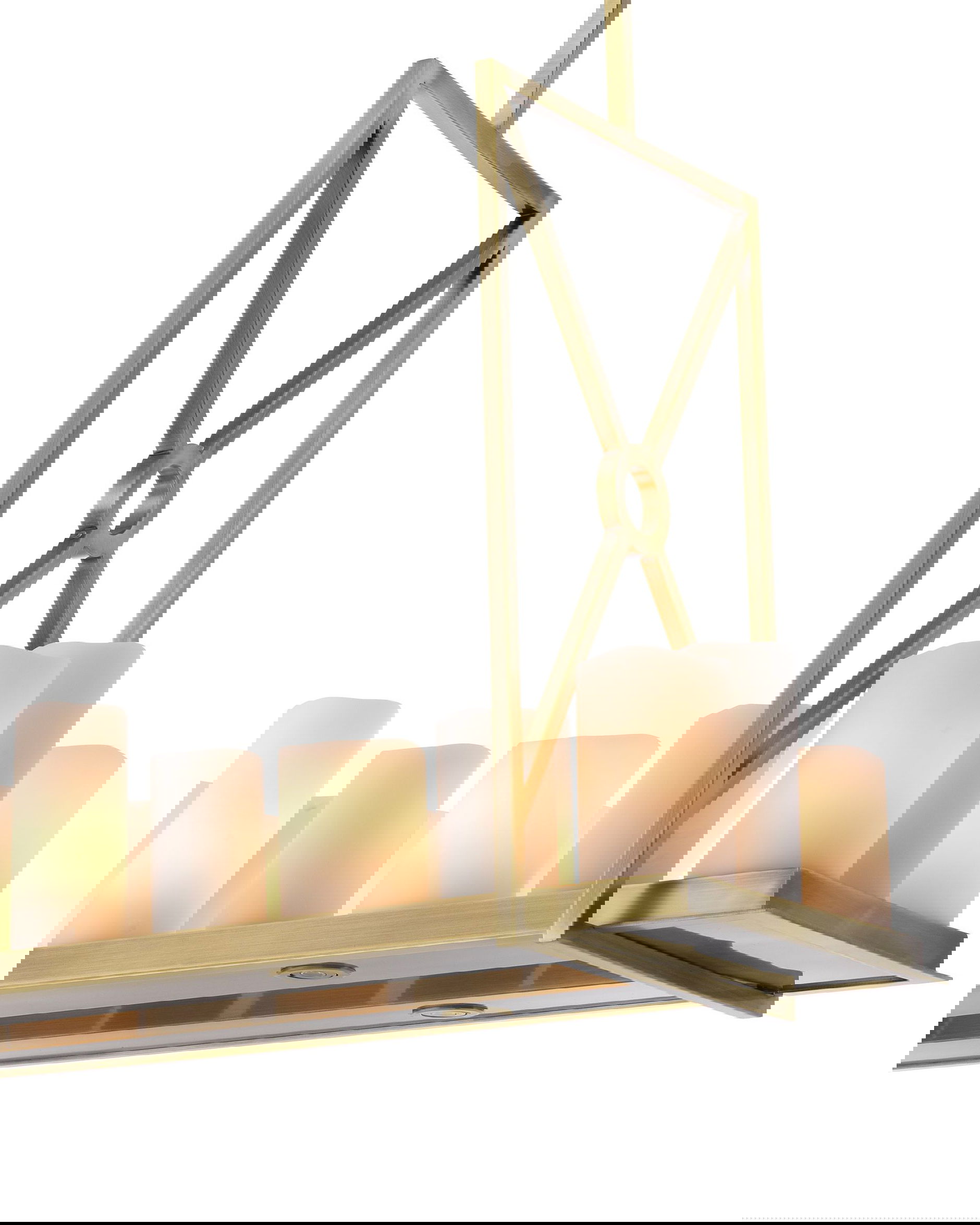 Commodore Chandelier Brass OUTLET