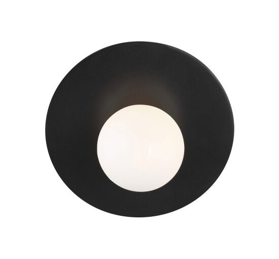 Midnight Black - Nodes Large Angled Sconce Midnight Black