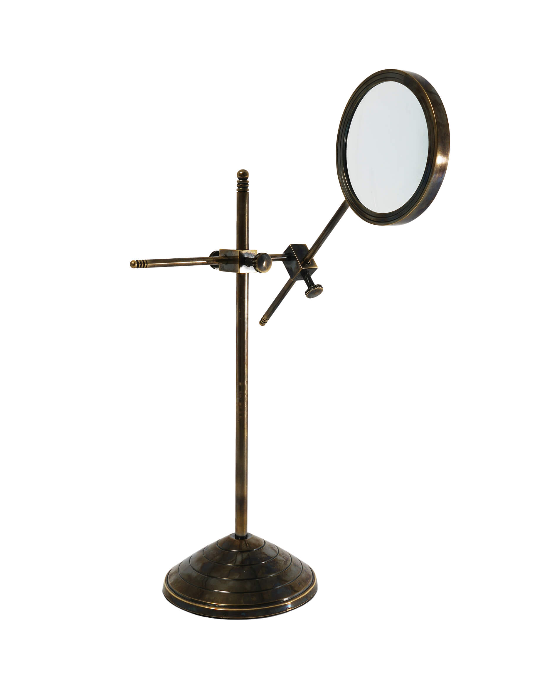 Förstoringsglas med stativ brons