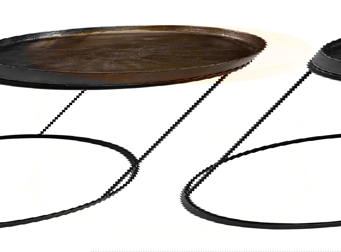 Fabio Couchtisch bronze/schwarz