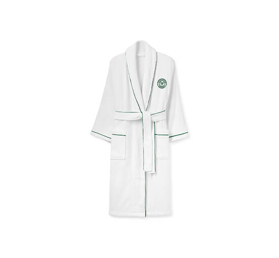 Wimbledon Baseline Robe White/Green