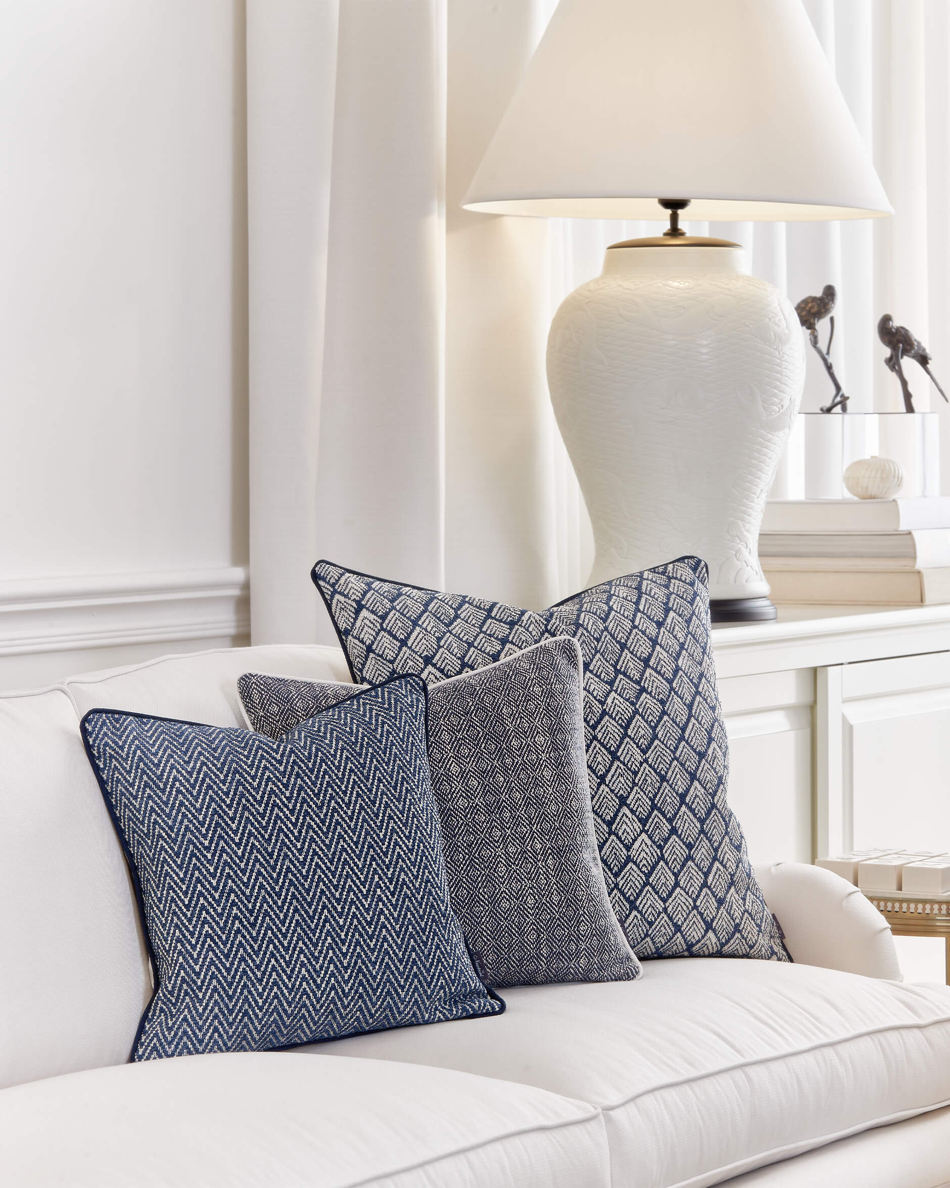 Abigail kuddfodral blå