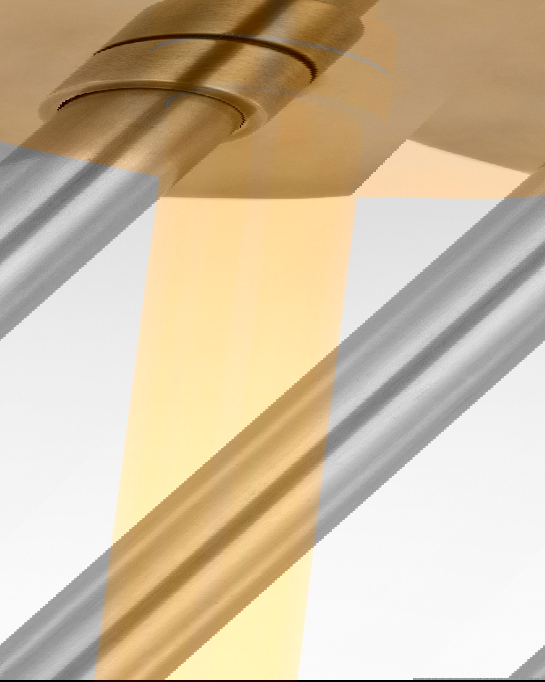 Rousseau Monopoint Flush Mount Antique-Burnished Brass