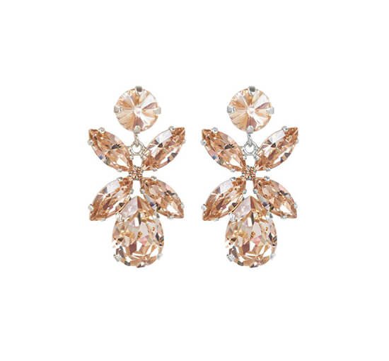 Silk - Dione Earrings Crystal Rhodium