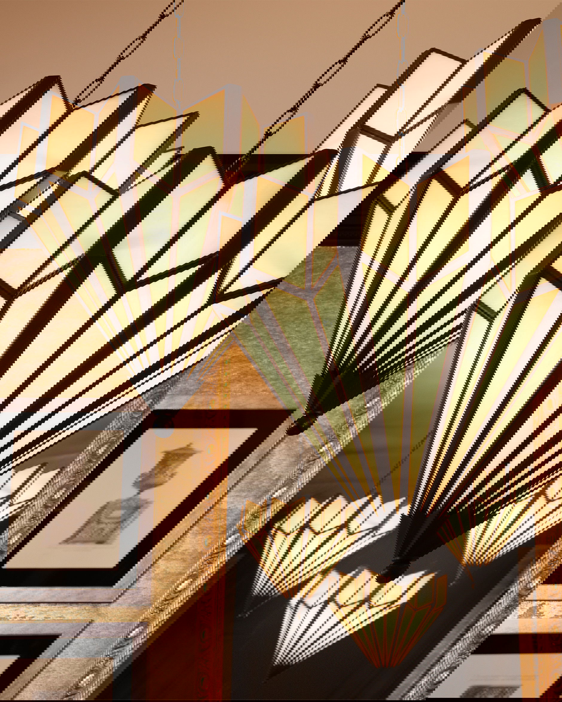 Victory kroonluchter brons