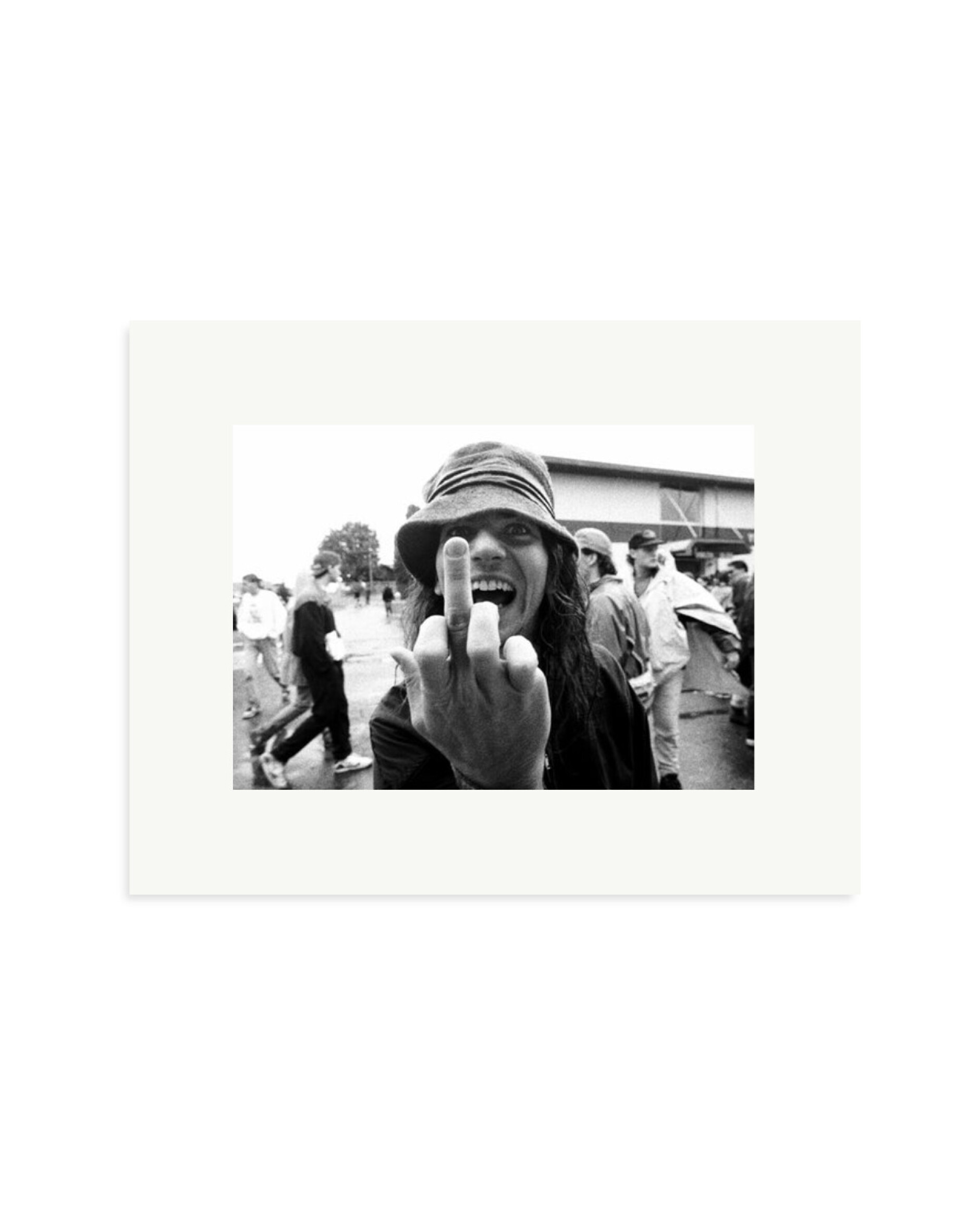 Eddie Vedder Flipping the Bird Print Only / Small