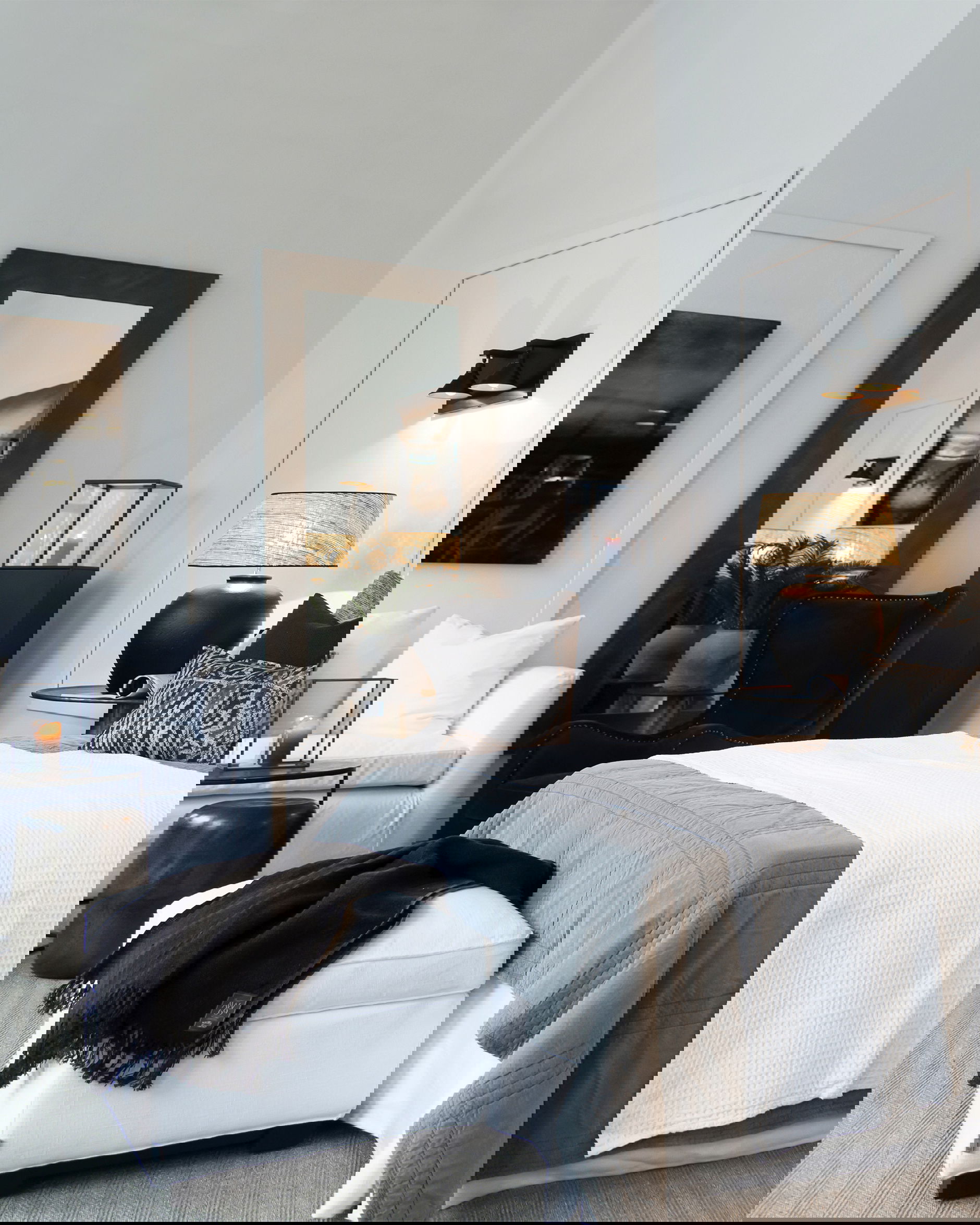 Enya Grande spegel mässing