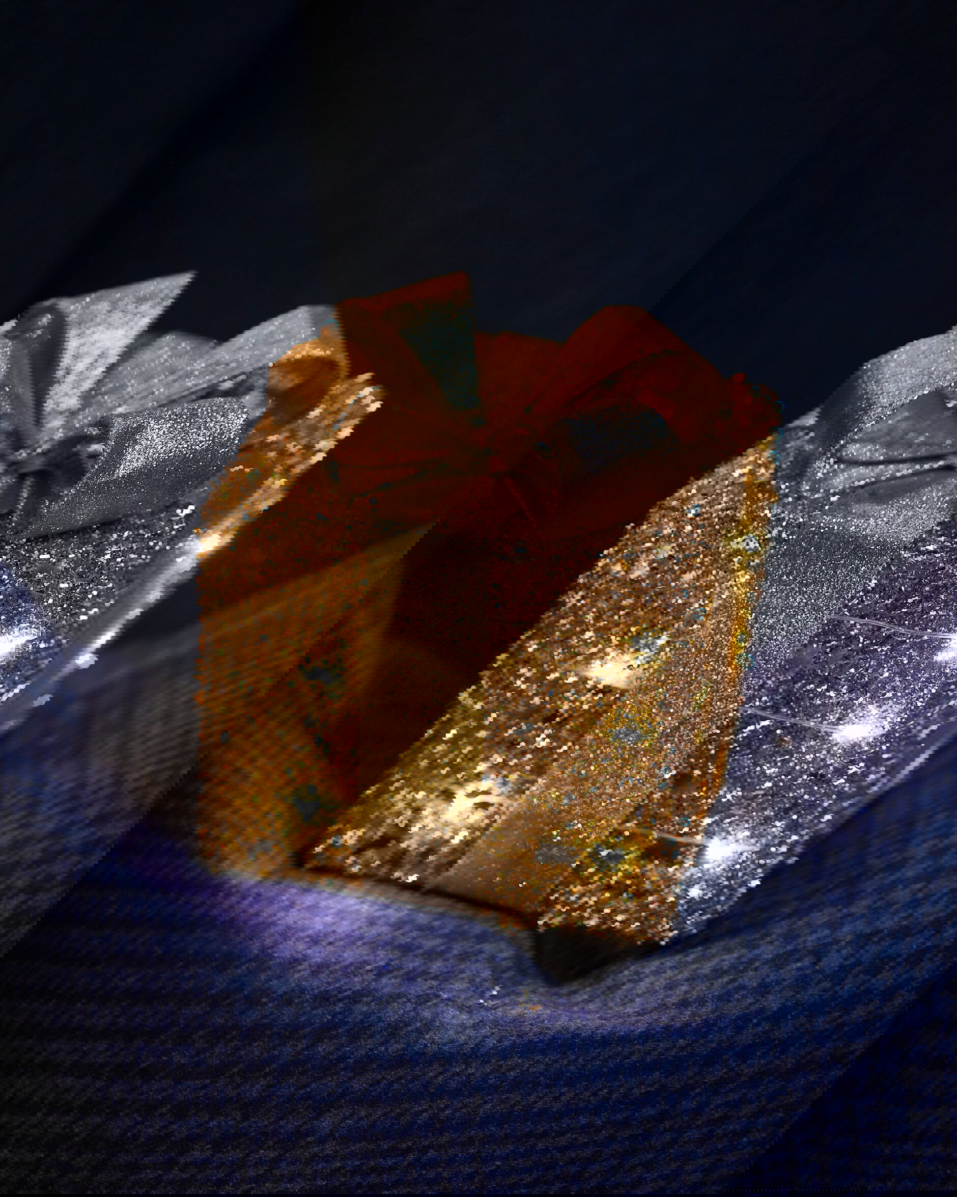 Trevor Paket LED Weihnachtsdekoration Champagner