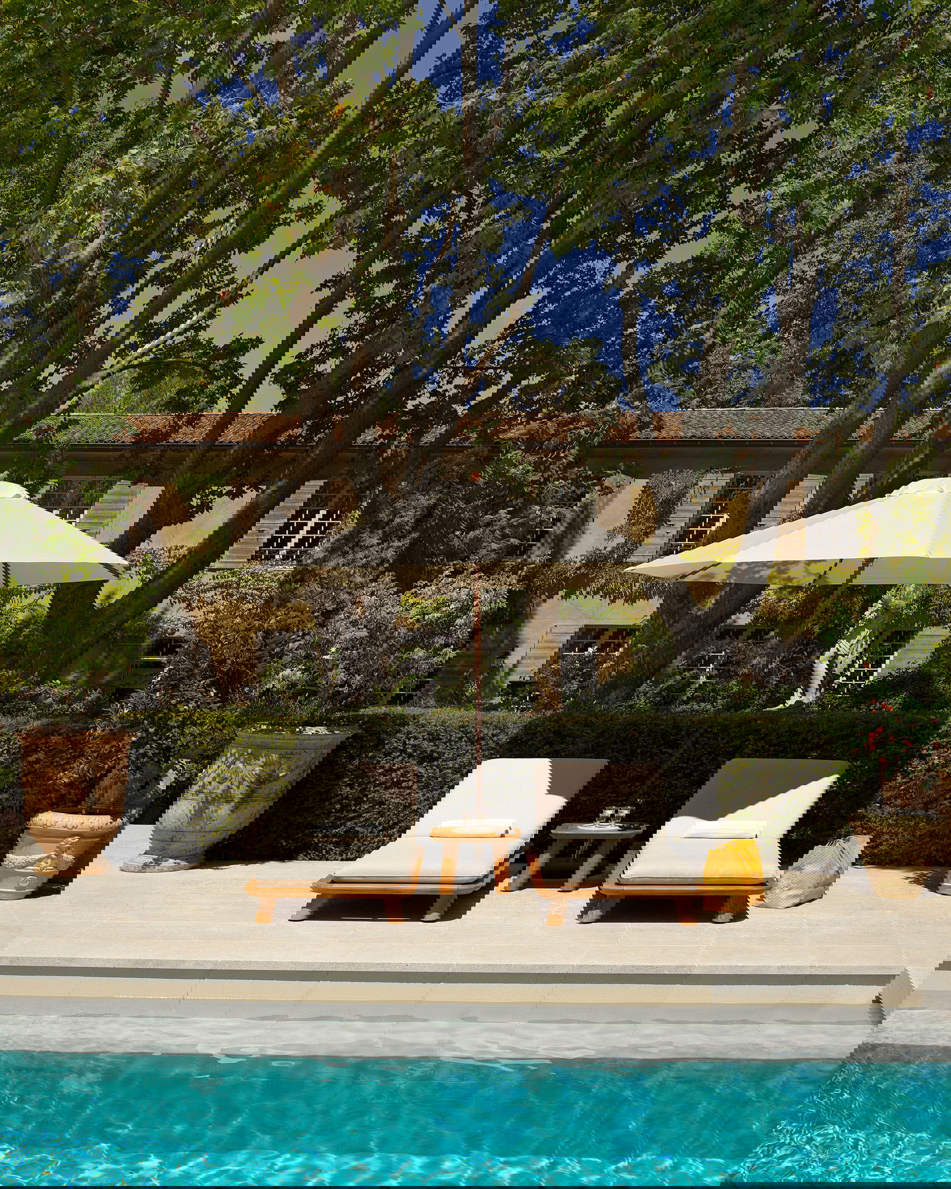 Weston side table natural teak