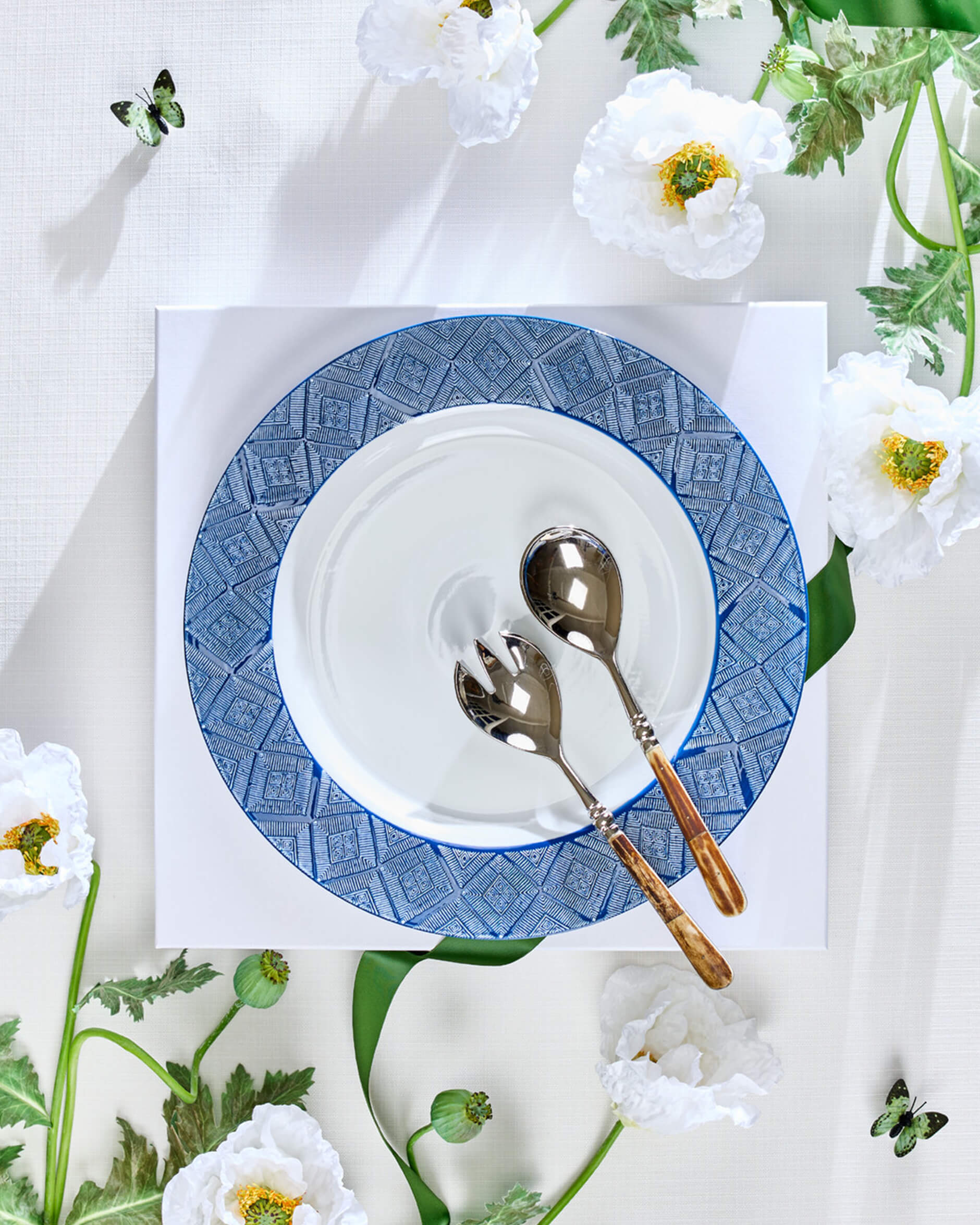 Capri Azzurra Taglio Serving Dish Blue/White