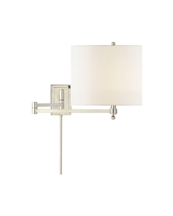 hudson vägglampa nickel