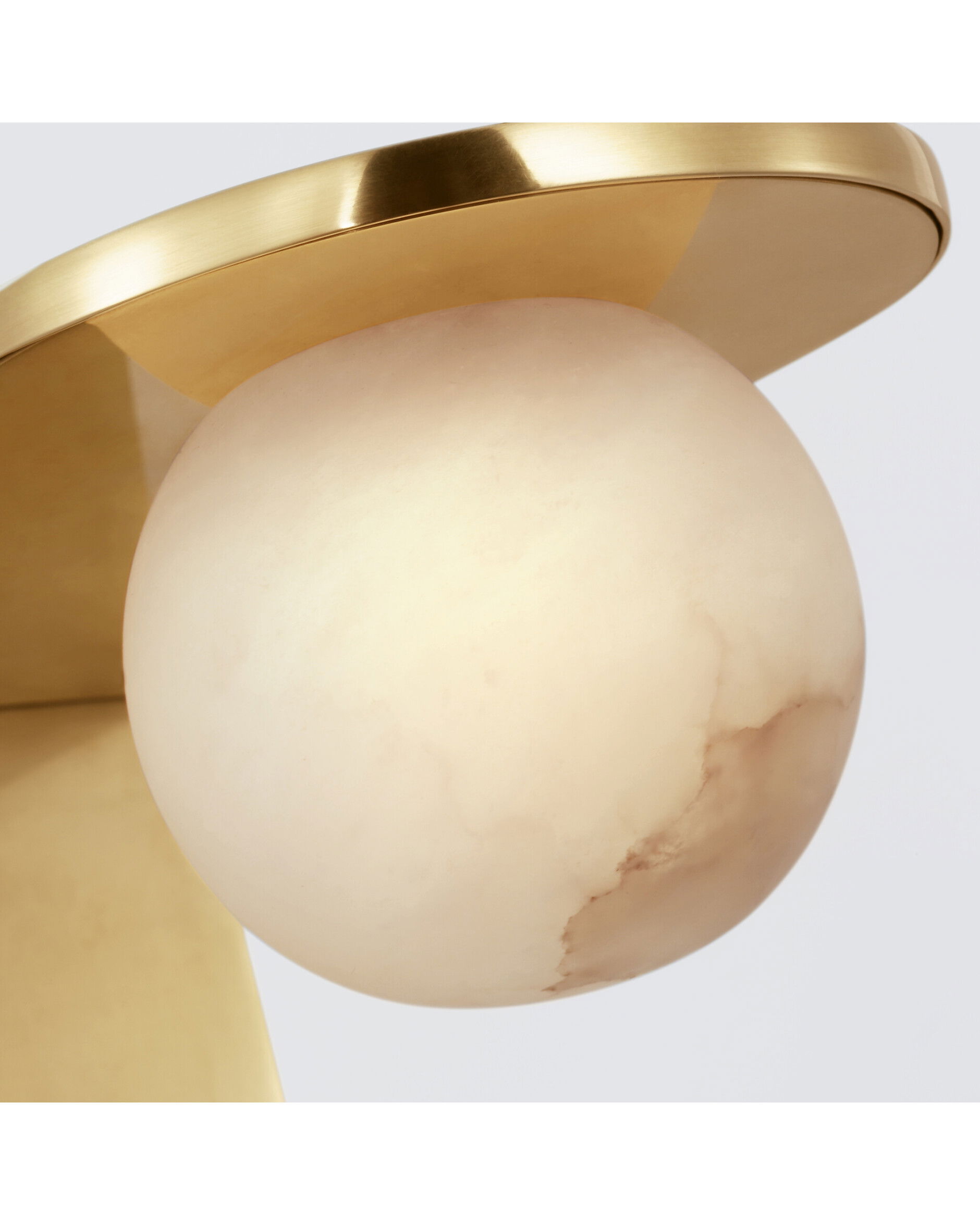 Pertica Small Desk Lamp Mirrored Antique Brass