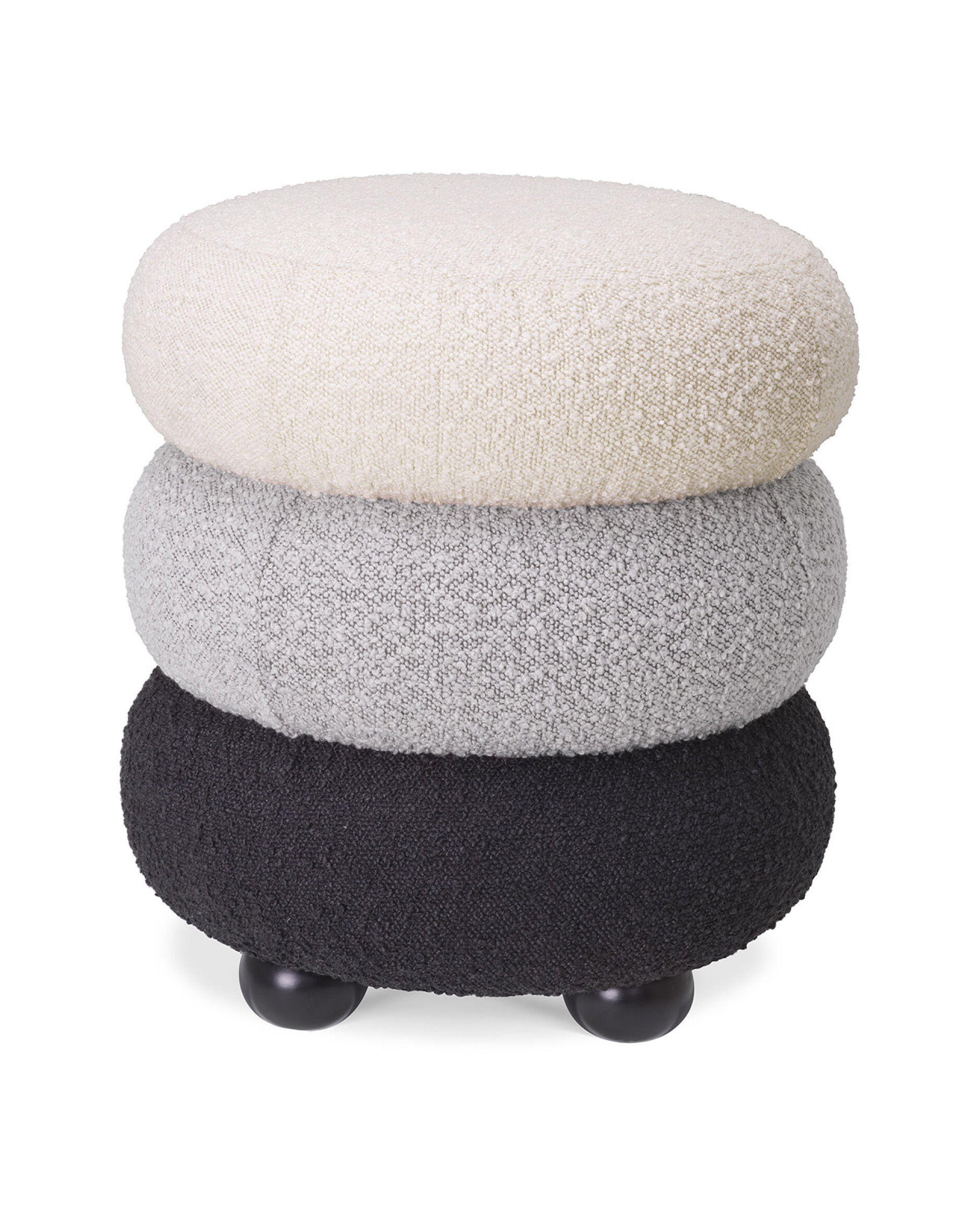Tulum Stool Bouclé Monochromatic