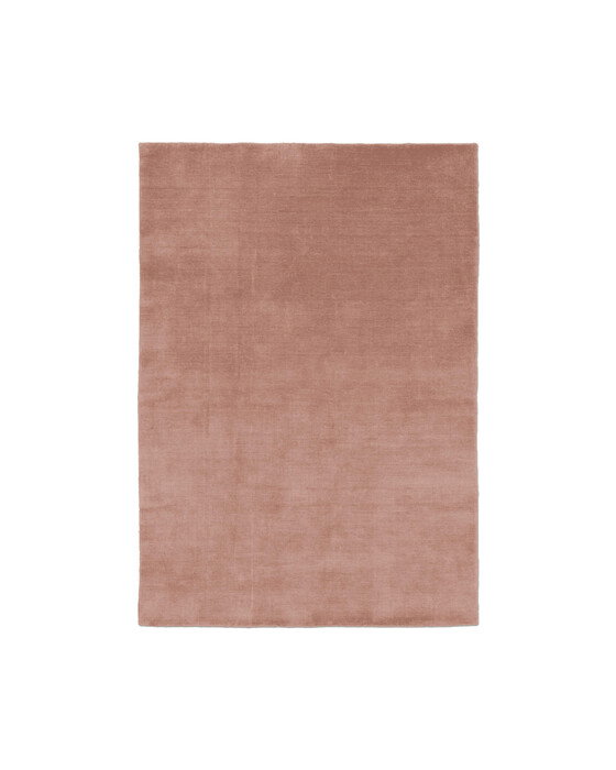 Solid tæppe rosa