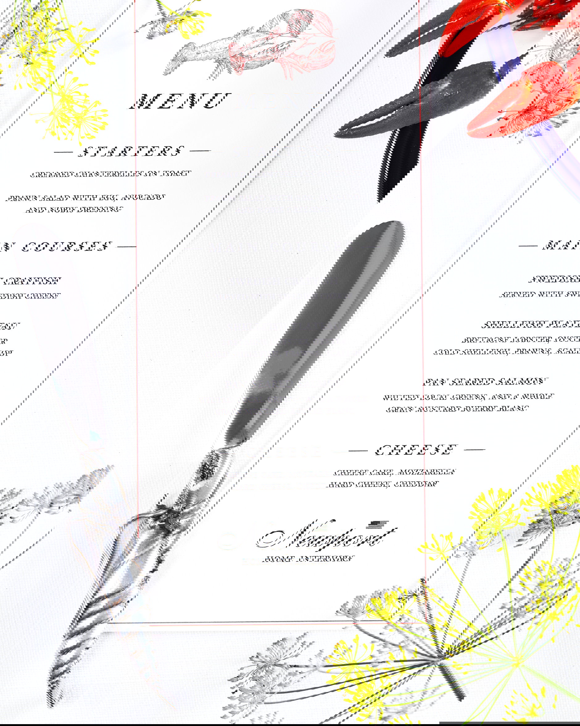 Smørkniv Räka Tinn