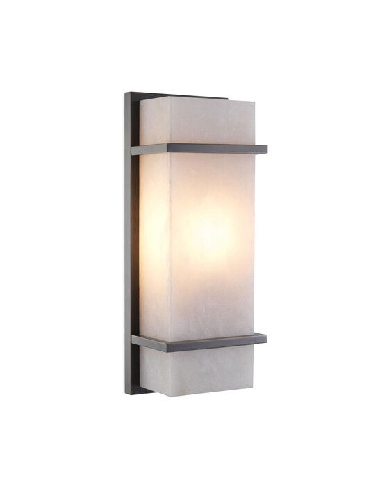 Spike vägglampa brons S