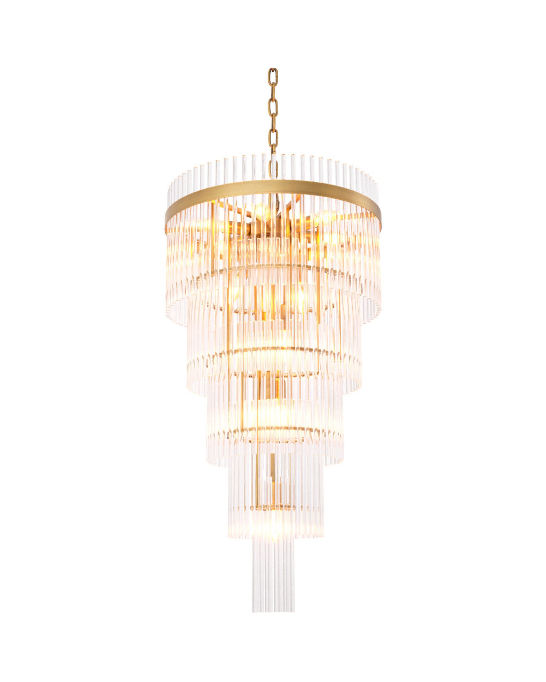 Yara kroonluchter antiek messing