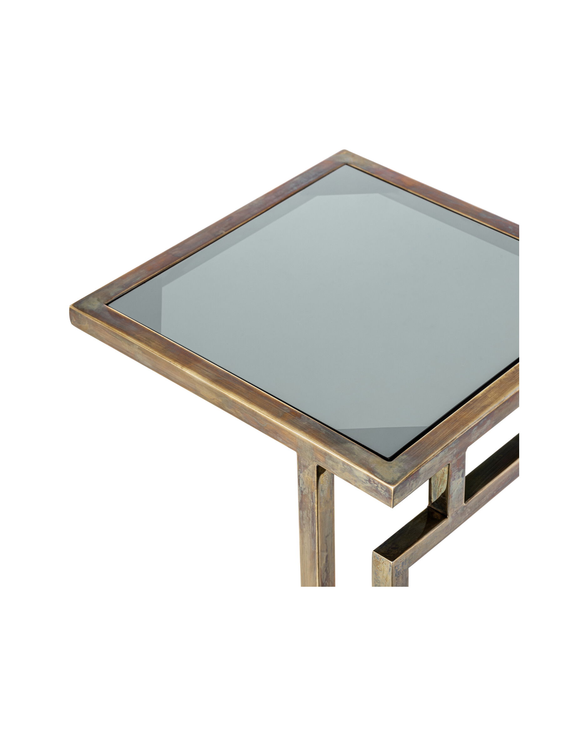 Marcus Side Table Vintage Brass Finish