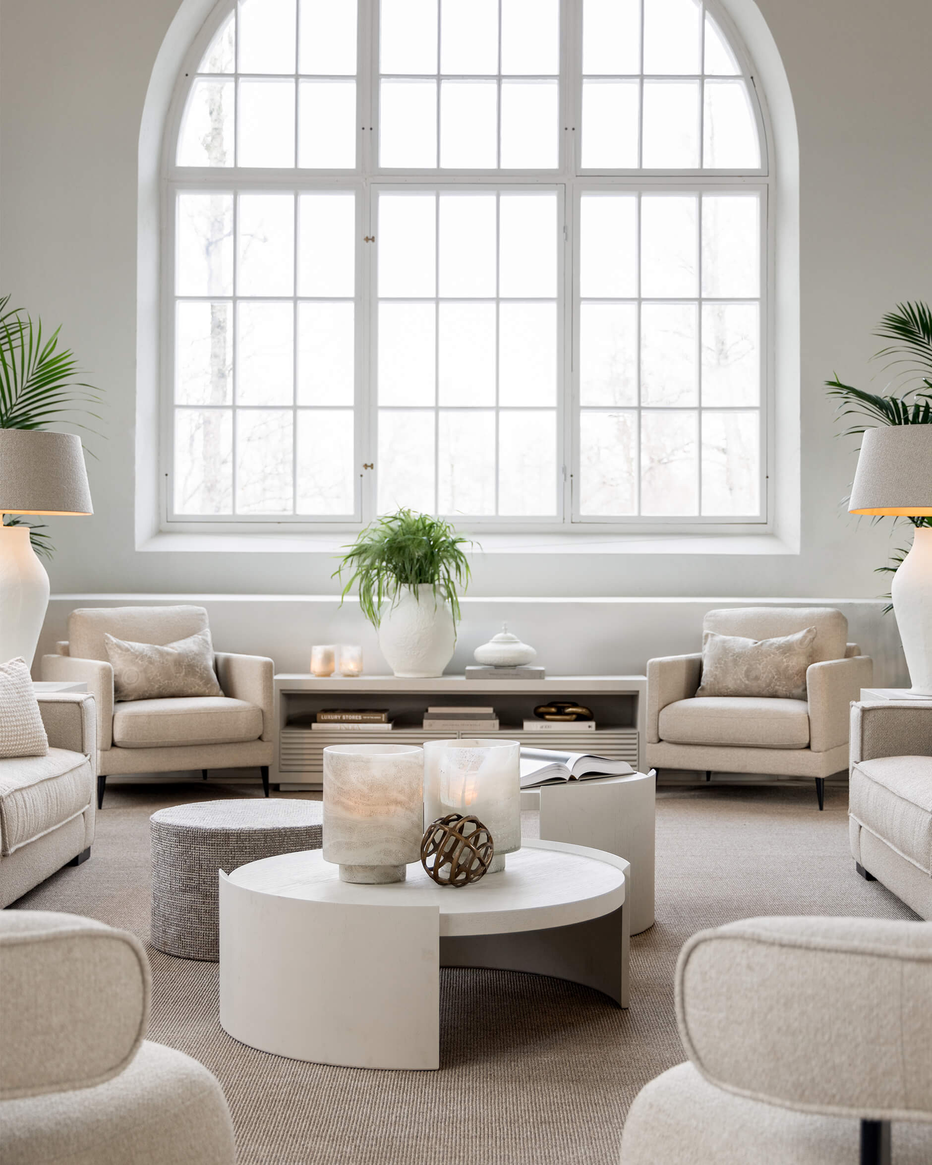 Andorra fåtölj rhyme beige