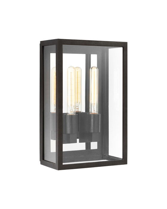 Fresno 2L udendørs væglampe sort