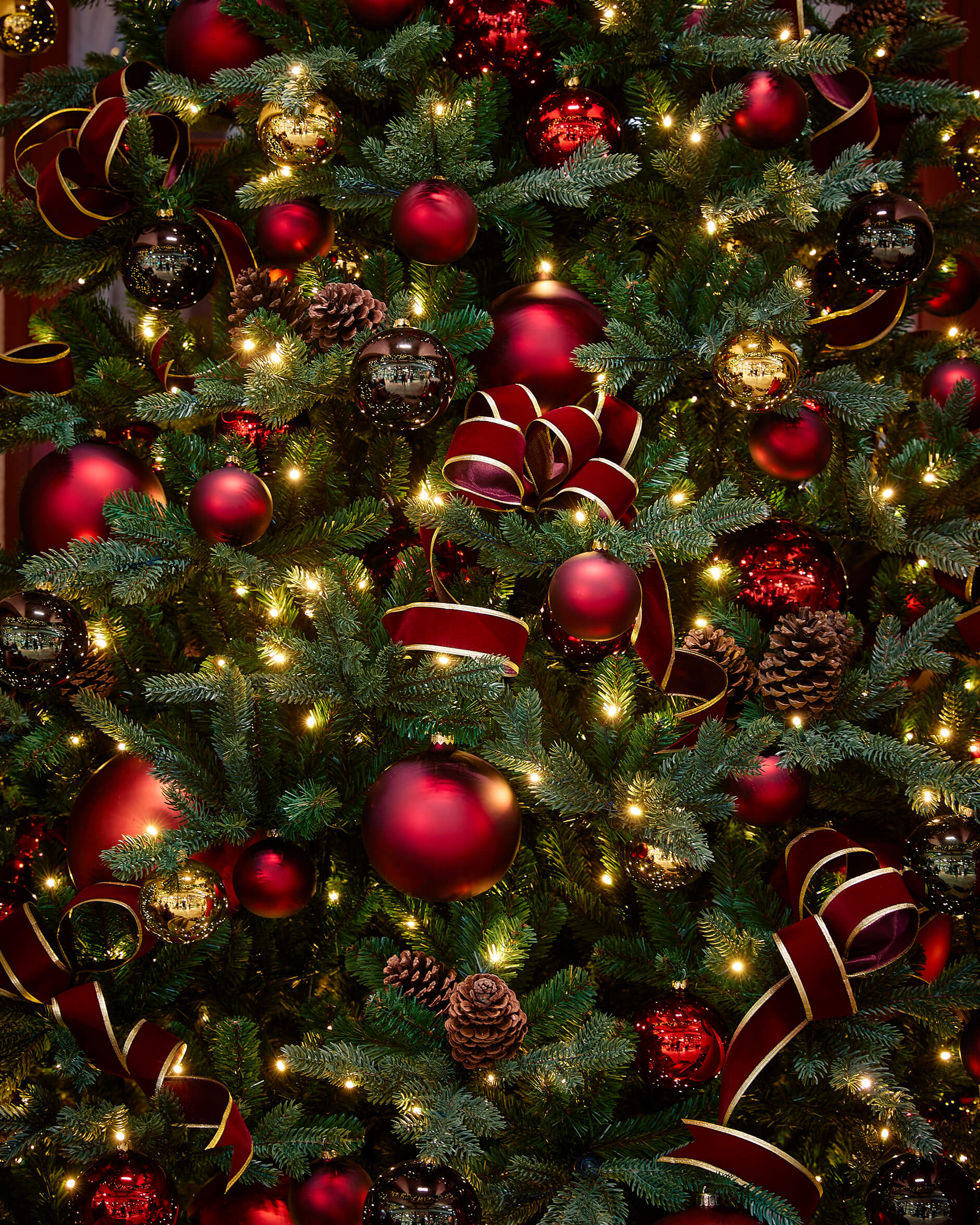 Addison textilband burgundy 9m