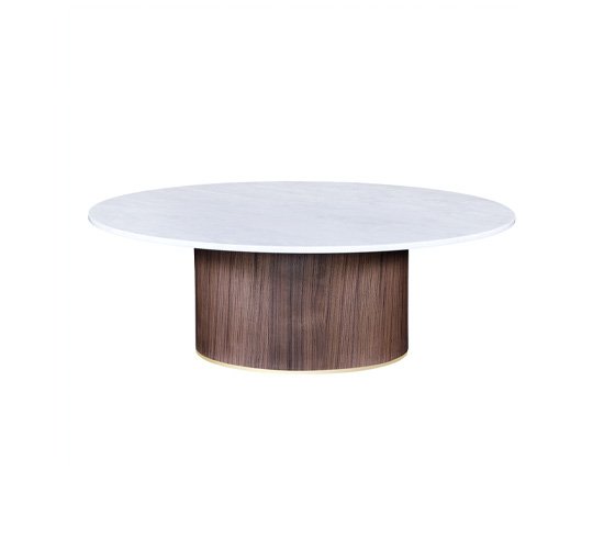 Round - Delano coffee table square walnut