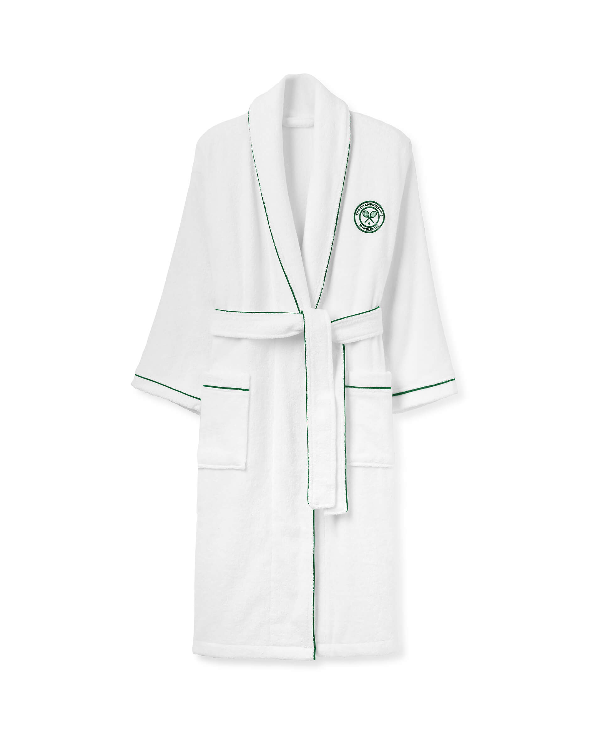 Wimbledon Baseline morgonrock vit/grön