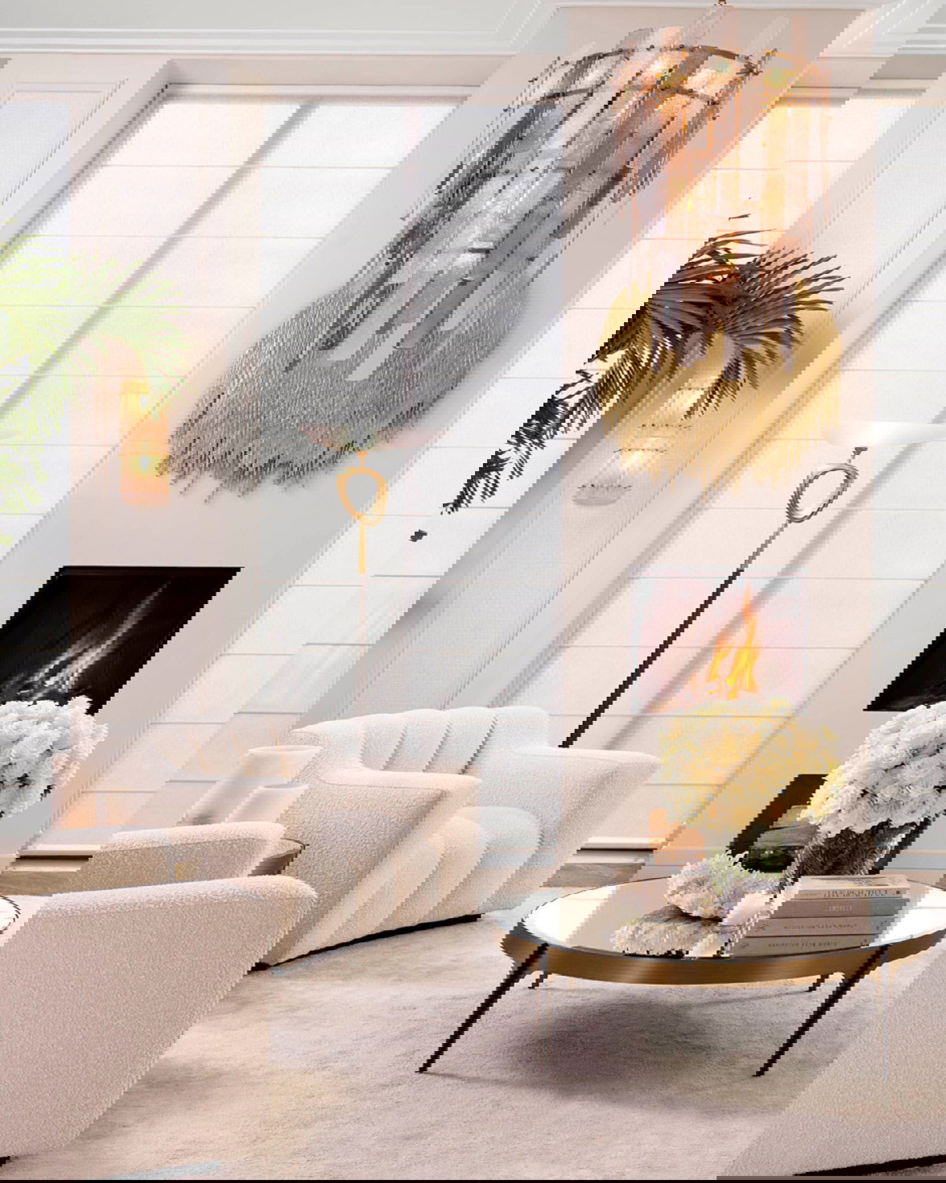 Kelly fauteuil bouclé cream